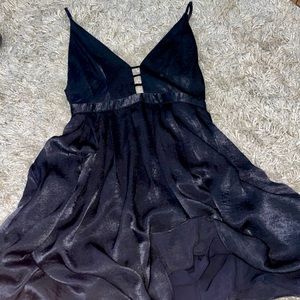 Black free people semi formal dress shiny